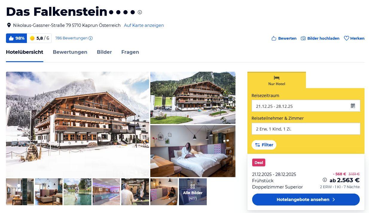 Angebot Falkensteiner